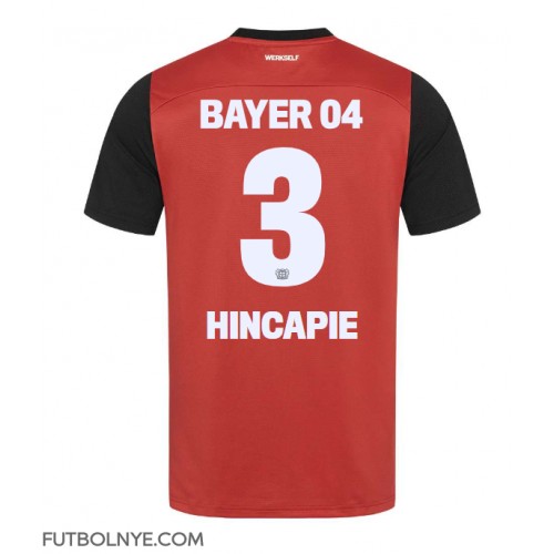 Camiseta Bayer Leverkusen Piero Hincapie #3 Primera Equipación 2024-25 manga corta